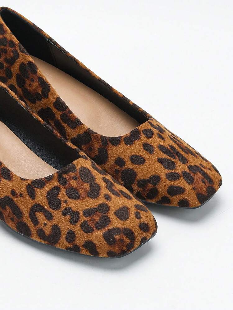 CUCCOO CURVES Chaussures plates femmes à large maintien de nouveau style simple, chaussures de sport extérieures à talon haut versatiles et sexy avec imprimé léopard