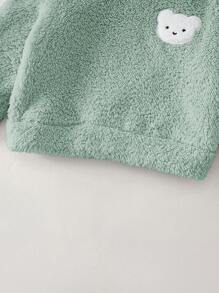 Cozy Pixies Bluza z kapturem dla dziewczynki z kreskówkowym misiem i uszami