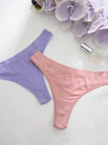 9 件套无缝舒适丁字裤内衣休闲内裤 - 彩色 - 查看 6