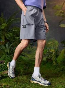 In My Nature 男士休闲简约户外短裤，适合日常穿着 - 灰色 - 查看 1