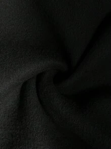 SHEIN Conjunto de sudadera con capucha con bordado de letras y pantalones casuales para niña preadolescente, 2 piezas - Negro - Ver 7