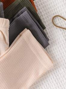 SHEIN Vintaside Kids Baby Boy 3pcs/Set Spring Autumn Round Neck Long Sleeve Casual Top And Pants Suit, Suitable For Home, Camping, Family Gathering, Multi-Piece Selection For Mild Weather, Also Essential Autumn Wardrobe Choice Chic Outfits For Autumn/Winter - Multicolor - View 4