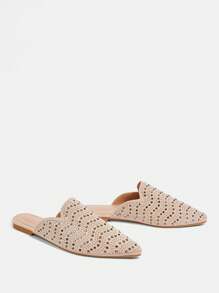 CUCCOO TILAWA Fashion Versatile Casual Minimalist Mule Flat Shoes Spring Shoes Spring Break Easter
