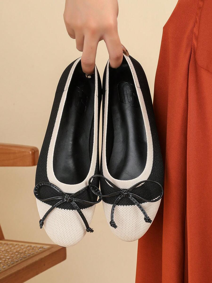 CUCCOO BASICS Women's Round Toe Comfortable Simple Casual Flat Shoes Valentines - Black - View 1