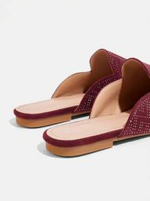 CUCCOO TILAWA Fashion Versatile Casual Simple Mule Flat Shoes Spring Shoes Spring Break Easter