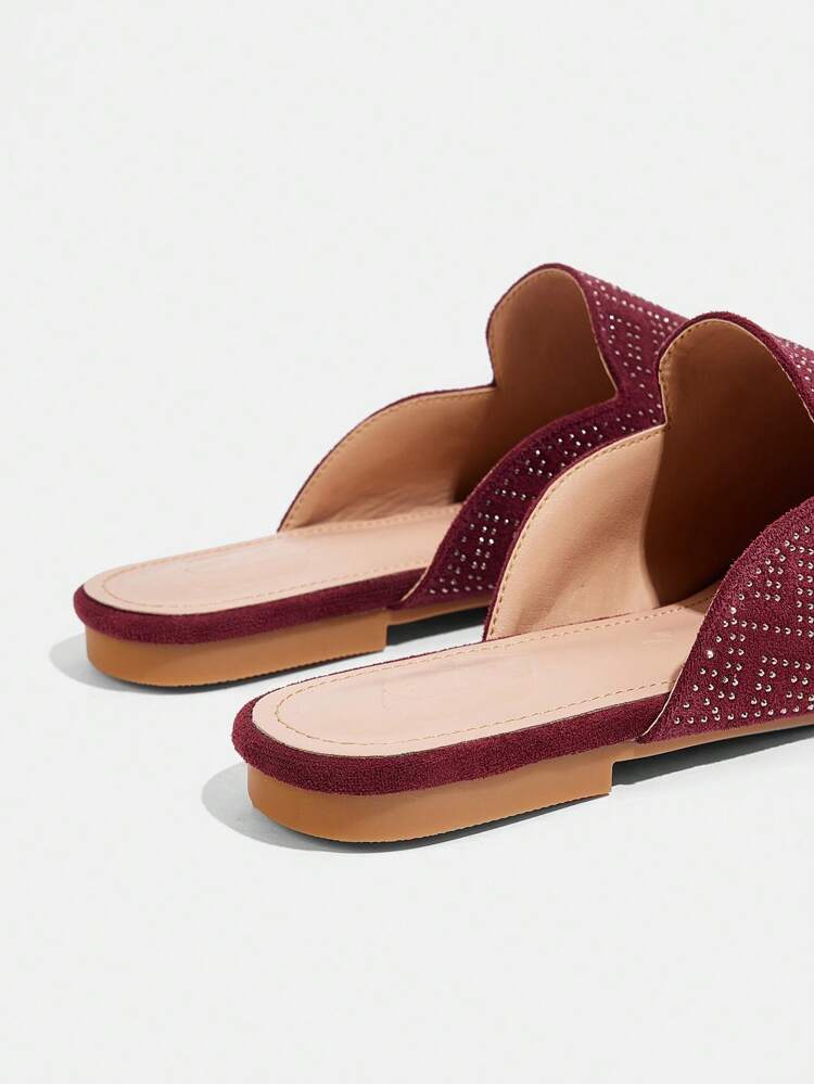 CUCCOO TILAWA Fashion Versatile Casual Simple Mule Flat Shoes Spring Shoes Spring Break Easter