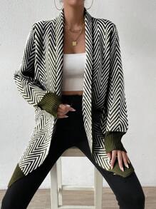 Chiquease Cárdigan informal para mujer, de estilo minimalista, apto para primavera y otoño