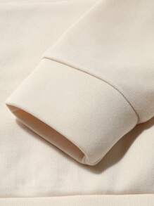 Manfinity EMRG Men's Casual Bear & Letter Print Hoodie Sweatshirt For Autumn, Everyday Wear