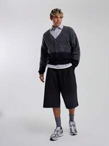 Musero Pantalones cortos a medida a rayas para hombre - Multicolor - Ver 1