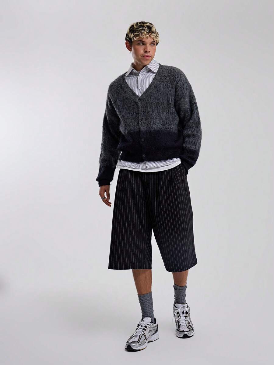 Musero Pantalones cortos a medida a rayas para hombre - Multicolor - Ver 1