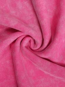 ROMWE MEN Street Life Men's Straight-Leg Pants With Acid-Washed Pentagram Applique