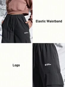 In My Nature Women's Casual Drawstring Waist Cargo Hiking Cargo Pants Women, Autumn/Winter