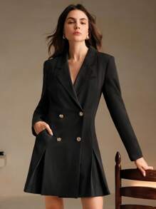 Anewsta Women's Spring/Autumn Design Blazer Dress Suit