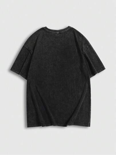 Street Life Camiseta casual de manga corta y cuello redondo para hombre con eslogan impreso para verano