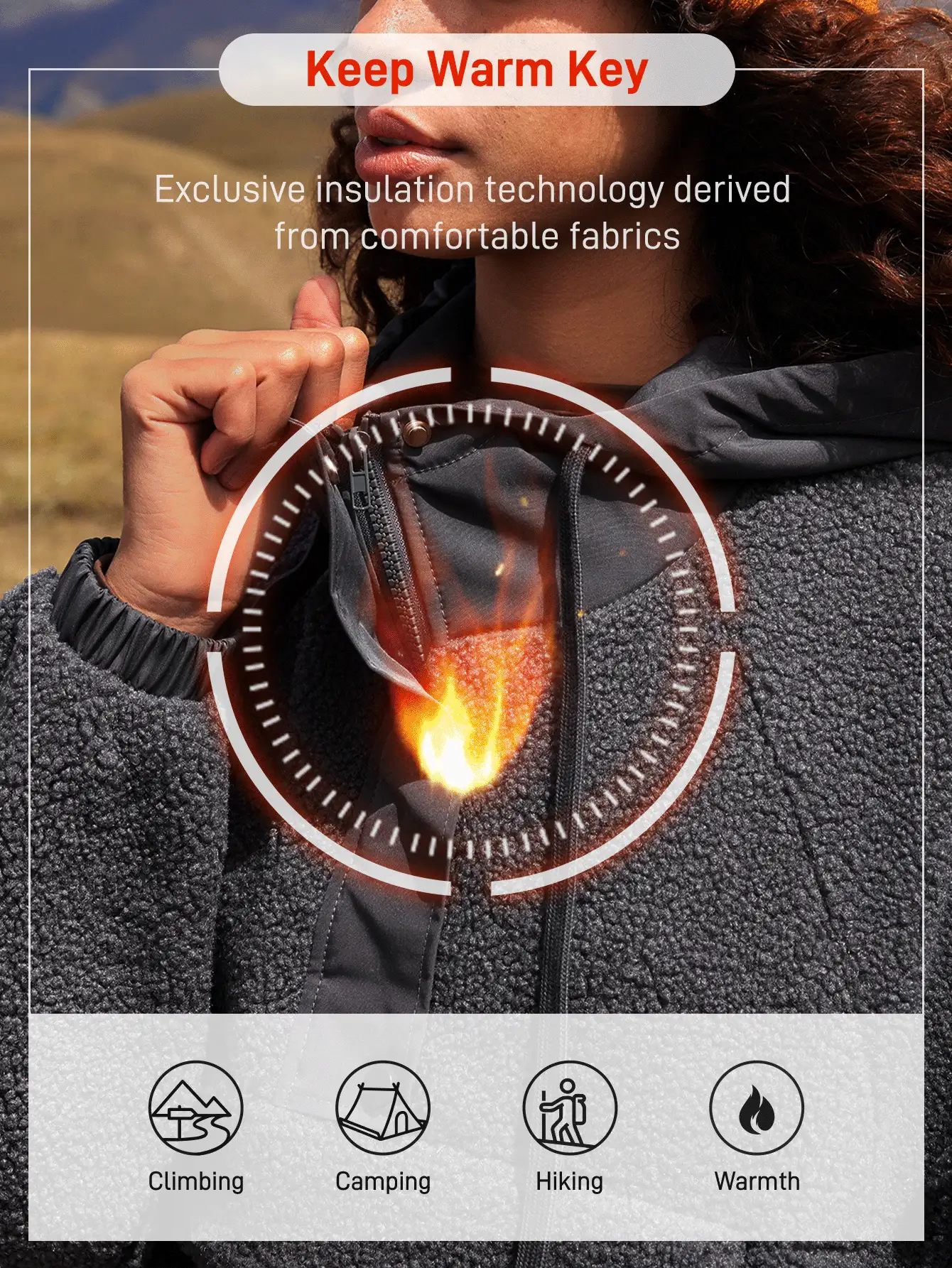 In My Nature Camicetta casual da donna con bottoni sul davanti, maniche lunghe e tasche, tinta unita