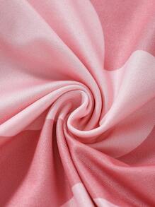 3pcs Young Girl Cute Heart Print Casual Long Sleeve Top And Pants Set, Snug Fit - Multicolor - View 6