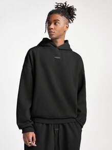 AXEPEAK Men's Loose Fit Round Neck Long Sleeve Knit Hooded Sweatshirt, Streetwear Style