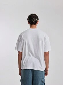 Musero Men Anonymous Graphic Varsity T Shirt