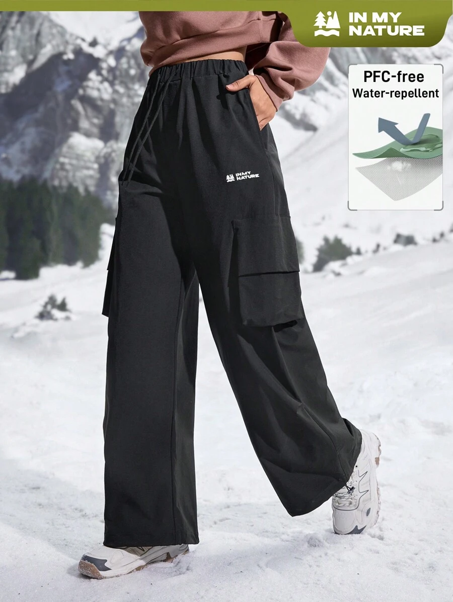 In My Nature Women's Casual Drawstring Waist Cargo Hiking Cargo Pants Women, Autumn/Winter