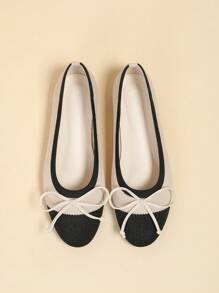 CUCCOO BASICS Giày đế bằng mũi tròn thoải mái tối giản đa năng cho nữ vào dịp Giáng sinh và năm mới, ngày lễ tình nhân mùa thu và đông - Màu be - Xem 4