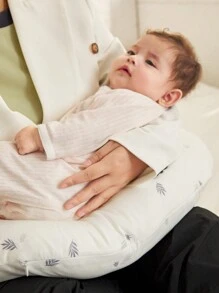 Cozy Pixies 1pc Soft & Comfy Nursing Pillow With Breastfeeding Print, Helps Sleep, Pregnancy Maternity Support - Multicolor - View 2