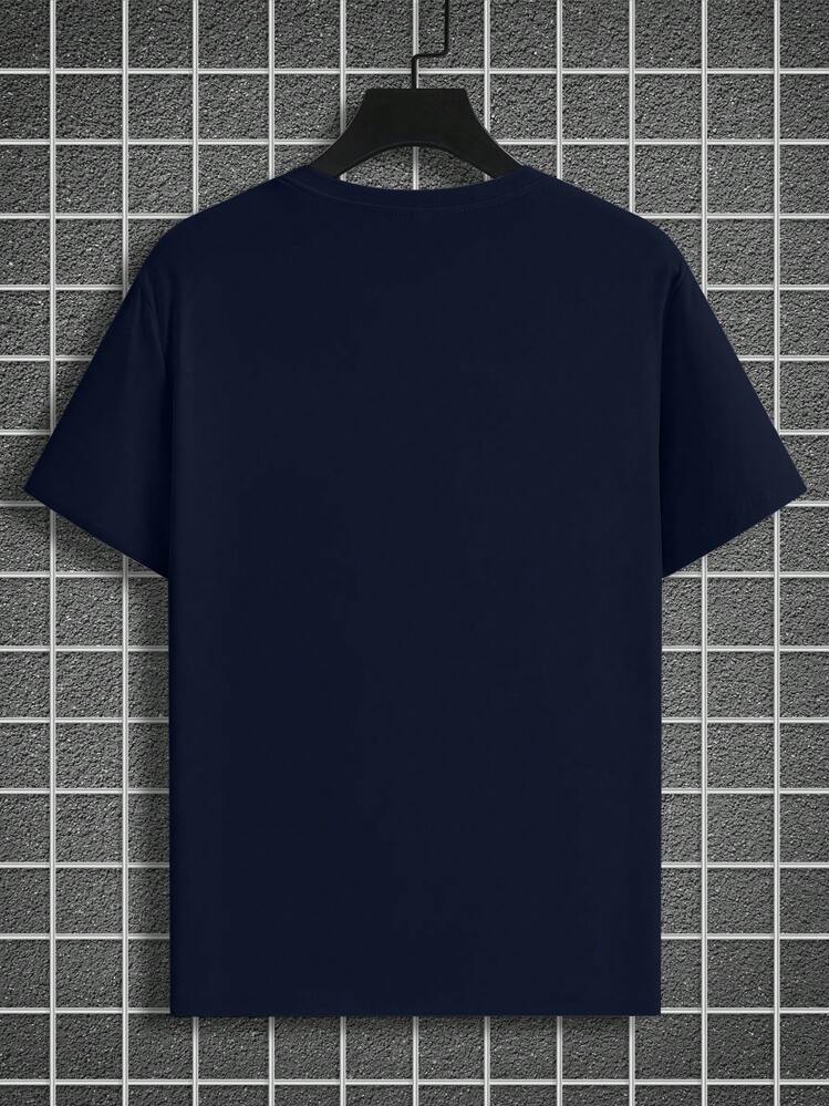 NEOREFINED Men's Casual Solid Color Round Neck Short Sleeve T-Shirt For Summer - Dark Grey - View 7