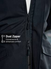 In My Nature 女士休闲前拉链连帽户外夹克，秋季 - 黑色 - 查看 8