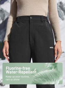 In My Nature Women's Zip-Up Removable Ankle Hiking Pants - Black - View 4