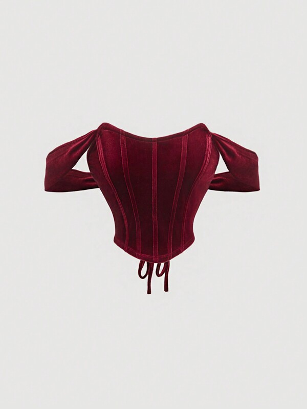 SHEIN MOD Blusa romántica vintage, atuendo de San Valentín