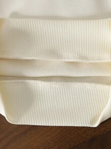 Vintaside Kids Jersey de cuello redondo de manga larga con volantes de unicolor lindo para bebés niñas, adecuado para salidas, primavera/otoño - Multicolor - Ver 7