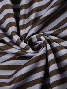 INAWLY 女士休闲拼色条纹长袖T恤，秋季图案T恤，女士春季上衣 - 彩色 - 查看 6