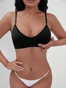 Sutien simplu simplu - Negru - Vizualizare 5