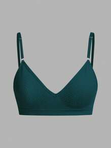 Sujetador Y Bralette Sin Aros (sin Relleno) Para Mujer, Color Liso, Se Vende Por Separado - Verde Lima - Ver 7