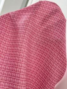 SHEIN Clasi Đầm ngắn chữ A dài tay có nơ phía trước cho nữ - Hồng - Xem 4