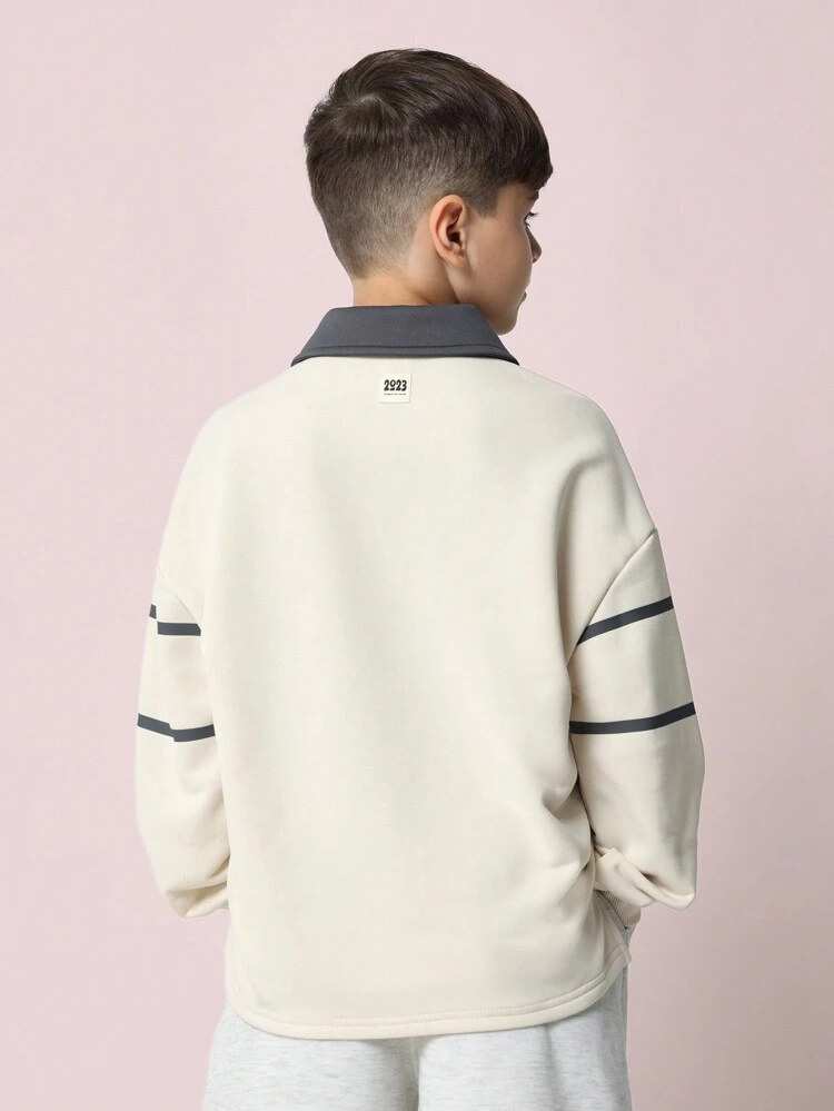 Preppy College Rugby Long Sleeve Sweatshirt