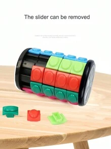 1pc 3D Rubik's Corn Cube, Finger Cube, Cylinder Cube, Personalized Puzzle High Difficulty 3/5/7 Layers Cube, Adult Stress Relief Toy, 3d Fidget, Sensory Cube, Rubex Cube, Sensory Toys, Fidget, Fidget Toys, Stress Balls, Pe, Squishies - Multicolor - View 5