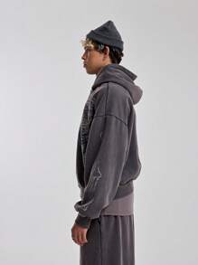 Musero 男士骷髅拉链连帽衫 - 彩色 - 查看 2