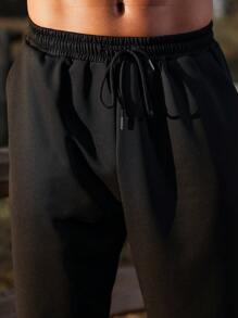 Manfinity Homme Men's Sweatsuit Set With Hood, Casual And Fashionable For Everyday Wear