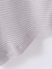 Áo len dài cổ lọ màu xám trơn cho bé gái tuổi mới lớn có tay loe, thanh lịch và đa năng cho tiệc tùng, mặc thường ngày và ngoài trời, mùa thu/đông - Màu Xám nhạt - Xem 6