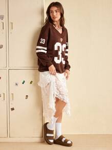 CUCCOO EASI Women's Platform Fluffy Slide Sandals - Brown - View 10