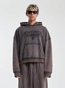 Musero Men Eternals Graphic Embroidery Hoodie