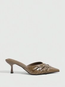 CUCCOO GRLICON 女士 Y2K 朋克风格高跟鞋，适合摩托车、酷女孩、万圣节、圣诞节、派对装扮