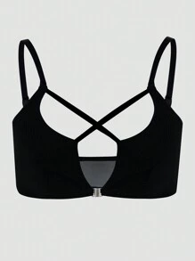 Front Closure Bra, Sexy And Cute Babe Style - Black - View 3