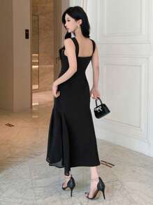 Joudiya Vestido elegante, encantador y gracioso sin espalda para baile de graduación, vestido elegante para el sol