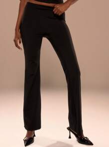 MUSERA 低腰喇叭裤 90年代 Y2K 春季性感圣诞新年派对 - 黑色 - 查看 2