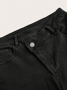 SHEIN Tall Women's Jeans Black Skinny Flared Pants Cross Waist Flared Pants Flare Leggings Fall Women Clothes Fall