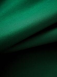 Manfinity Homme Men's Christmas Tree Pattern Fleece Crew Neck Casual Long Sleeve Sweatshirt - Green - View 5