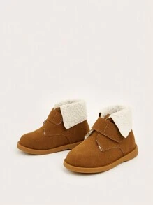 1 Par de Botas Versáteis Britânicas Confortáveis e na Moda para Meninos - Castanho - Visão 2