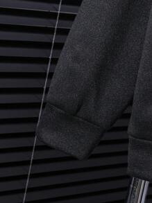 Tween Boy Casual Spiderweb Graphic Zip Front Hoodie And Elastic Waist Pants Set, Suitable For Autumn, Spring, Winter, Fits For Outdoor Play, School, Street Fashion, Party, And Leisure Wear
