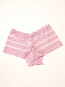 Snug Zone 3 件装 女士纯色蕾丝边休闲比基尼三角裤 - 彩色 - 查看 3